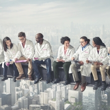 evonik skyscraper lunch