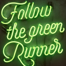 green runner neon