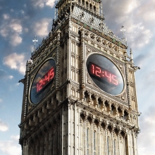 big ben "der zeit voraus"